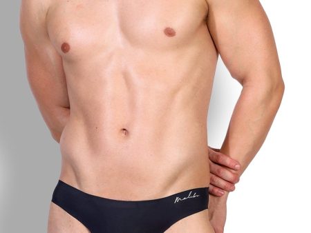 After-Hours Silky Seamless Briefs - Midnight Black Online now