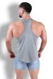 JJ Cool-Dry Gym Stringer - Light Grey Supply