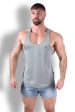 JJ Cool-Dry Gym Stringer - Light Grey Supply