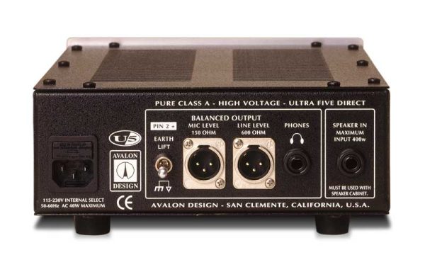 Avalon U5 Single-Channel High Voltage Instrument DI Preamp Online Hot Sale