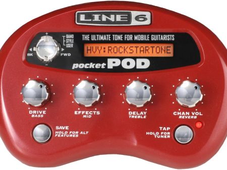 Line 6 Pocket POD Mini Amp Modeler & Guitar Multi-Effects Processor Fashion