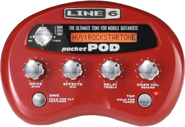 Line 6 Pocket POD Mini Amp Modeler & Guitar Multi-Effects Processor Fashion