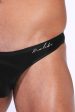 Flawless Seamless Bikini Briefs with Mesh Cutout - Midnight Black Supply