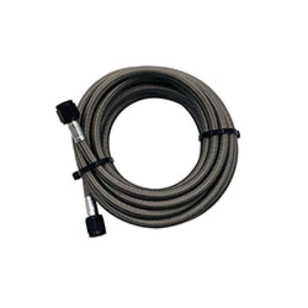 Snow Performance 15ft Braided Stainless Line (Black) w  -4AN Fittings (NX Version) Supply