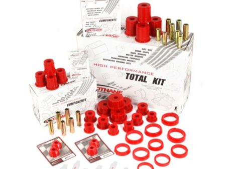 Rugged Ridge Polyurethane Bushing Kit Red 84-01 Cherokee (XJ) Supply