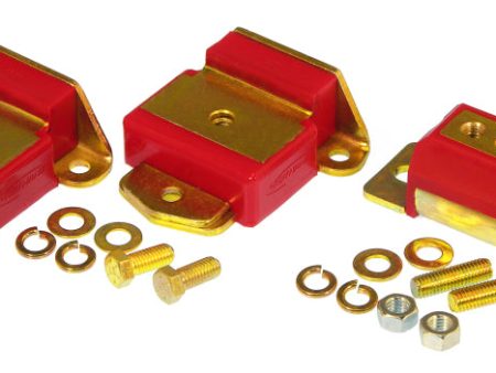 Prothane GM Motor & Trans Mount Kit - Red on Sale