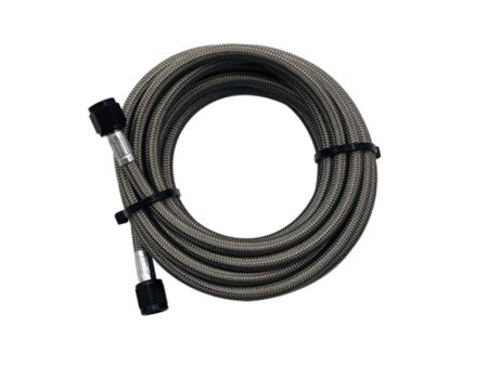 Snow Performance 15ft Braided Stainless Line (Black) w  -4AN Fittings (NX Version) Supply