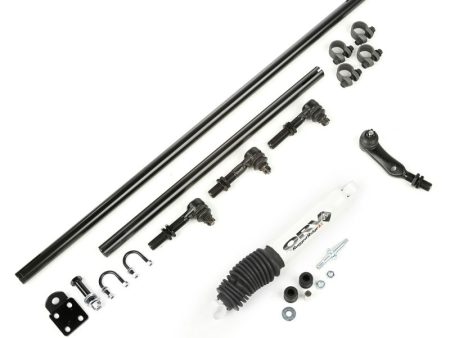 Rugged Ridge HD Steering Kit W  Damper 84-06 Jeep XJ ZJ TJ Online Hot Sale