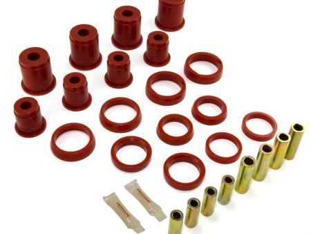 Rugged Ridge Front Control Arm Bushing Kit Red 84-01 Cherokee(XJ) Online Hot Sale