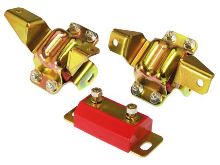 Prothane Ford Motor & Trans Mount Kit - Red Online Hot Sale