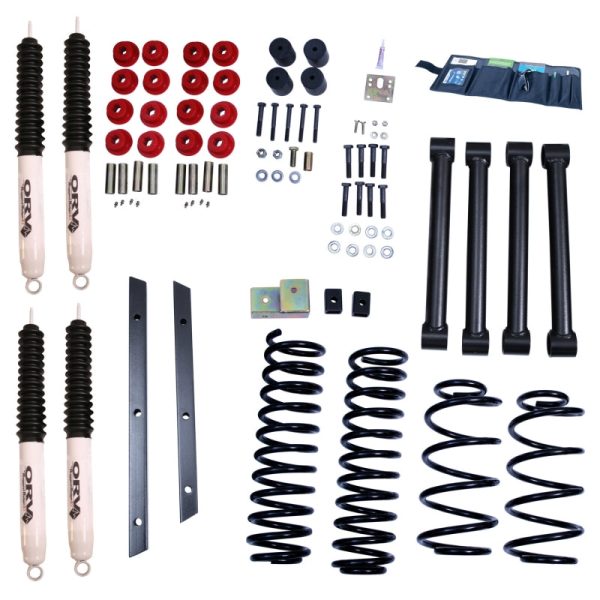 Rugged Ridge 2in Lift Kit with Shocks 97-02 Jeep Wrangler TJ Supply